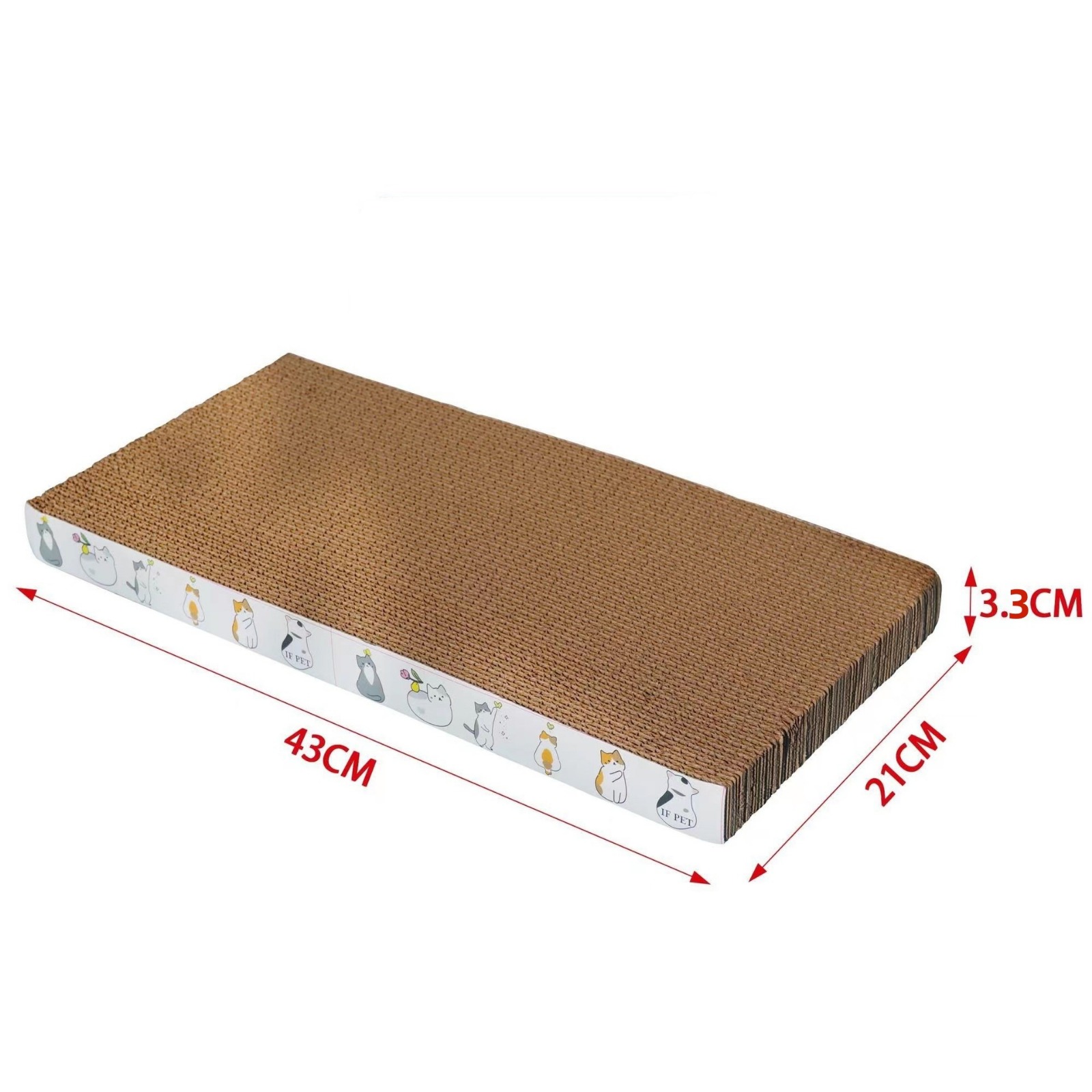 Rascador para gato 43x21x3,3