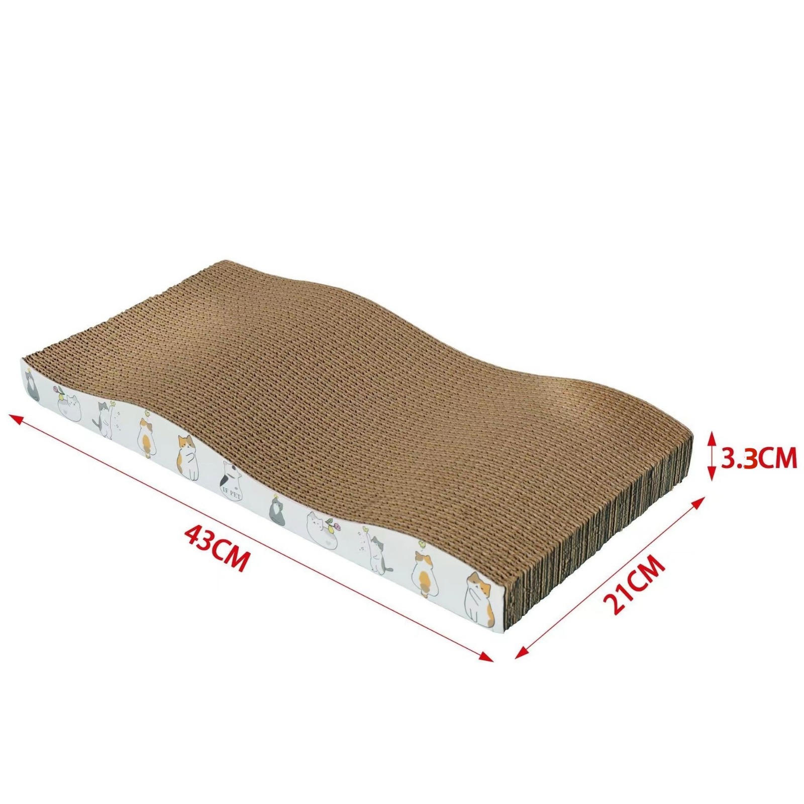 Rascador para gato 43x21x3,3