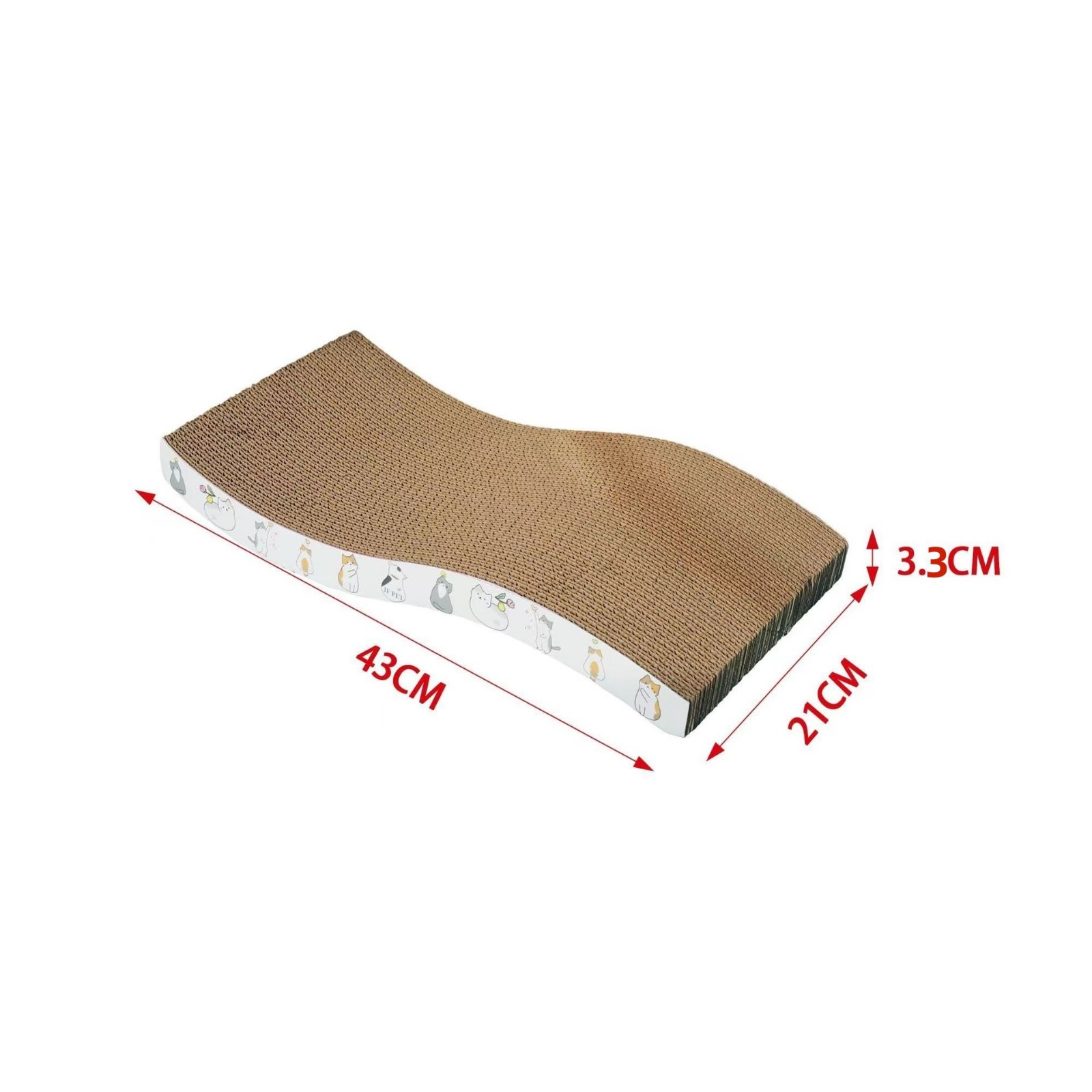 Rascador para gato 43x21x3,3