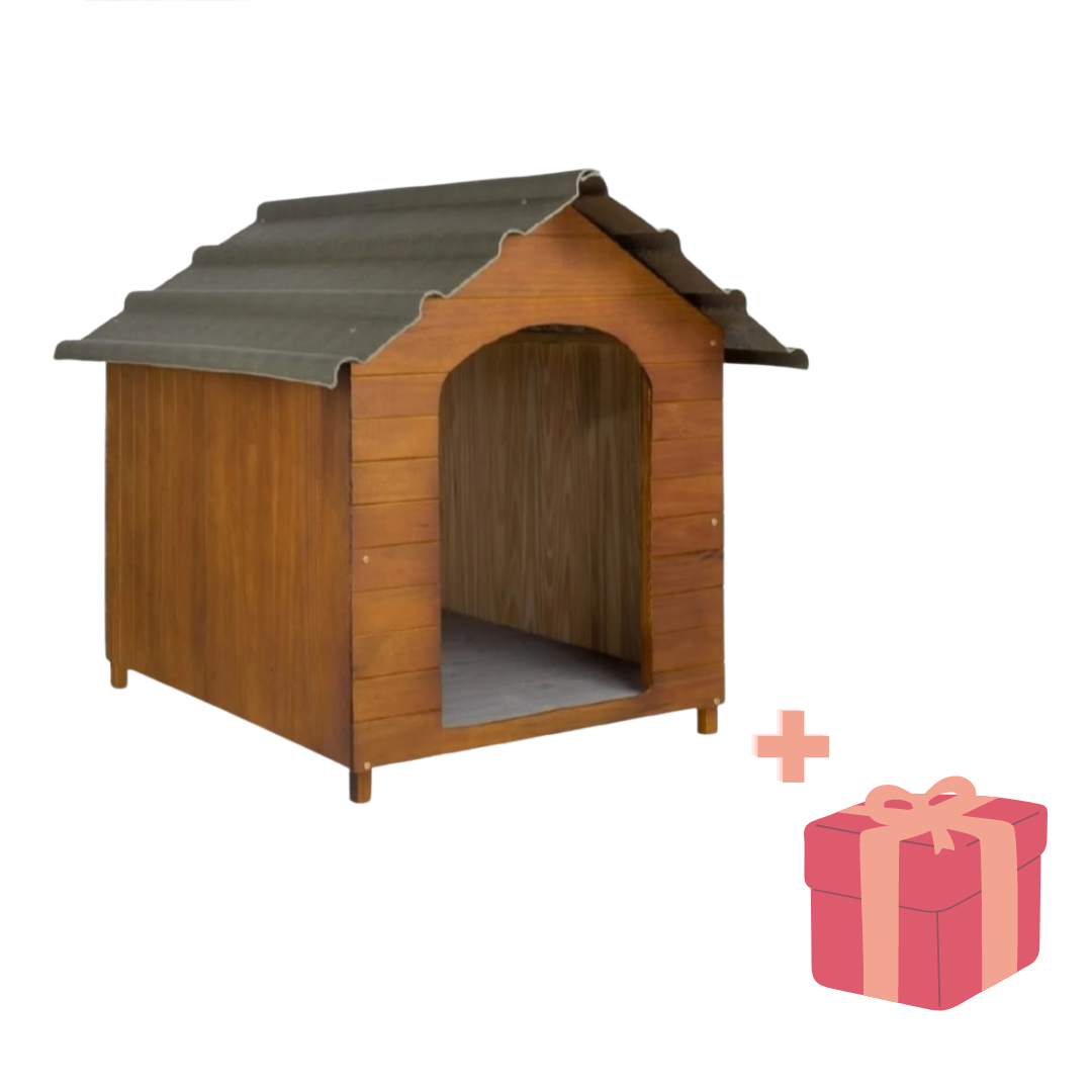 Casilla de madera con techo ecológico N°3 + plato de regalo