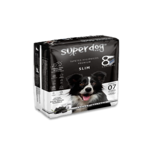 Tapetes higiénicos Superdog con carbón activado 80 x 60cm 7 unid.