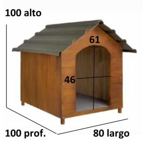 Casilla de madera con techo ecológico N°7 +plato de regalo