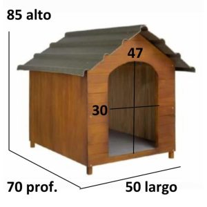 Casilla de madera con techo ecológico N°4 + plato de regalo