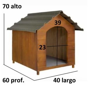 Casilla de madera con techo ecológico N°3 + plato de regalo