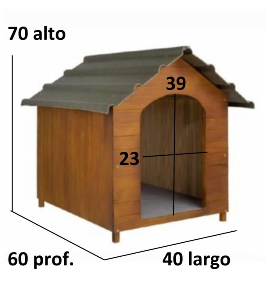 Casilla de madera con techo ecológico N°3 + plato de regalo - Imagen 2