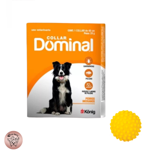 Collar Dominal anti-pulgas para perro mediano + pelota de regalo