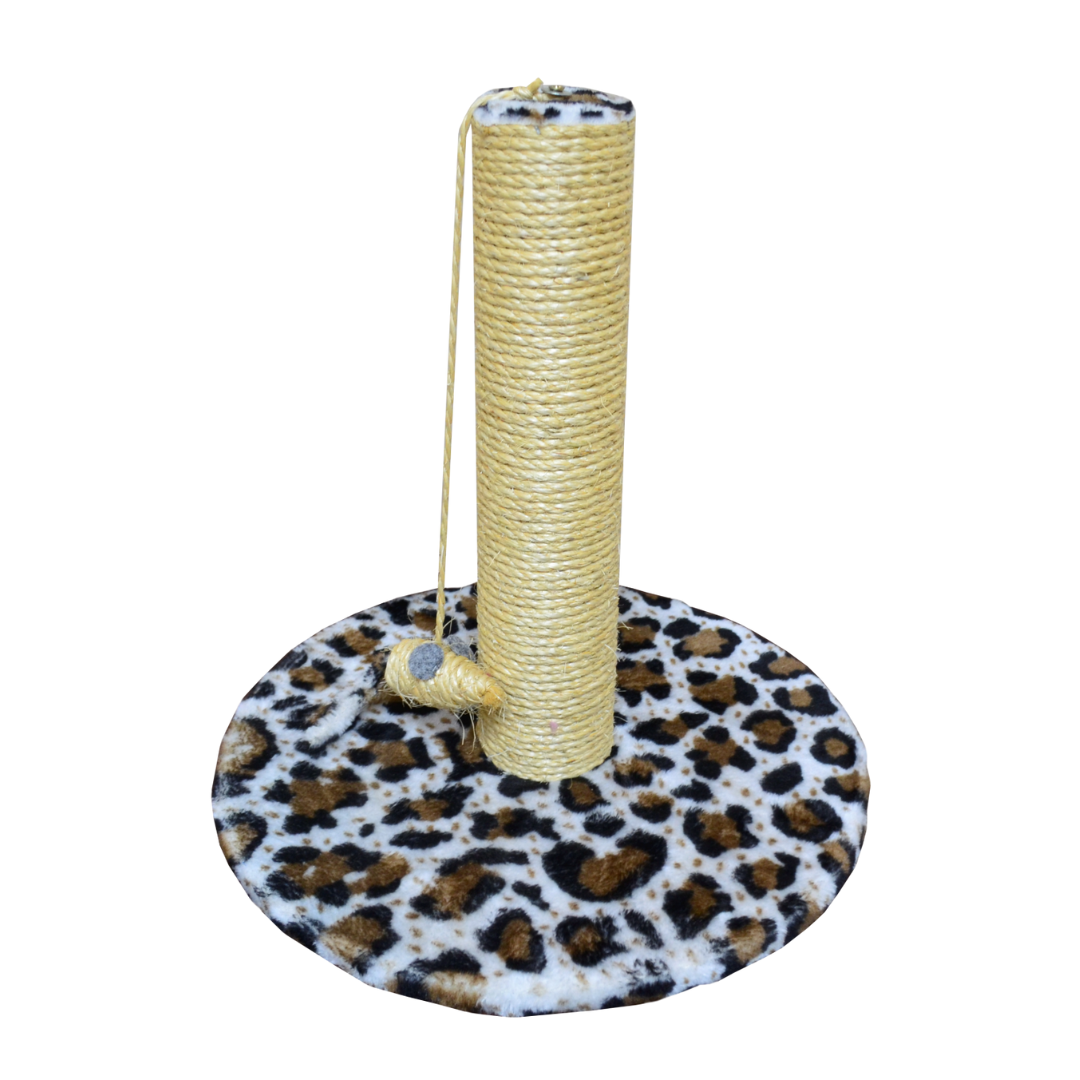 Rascador poste de madera y sisal grande - Imagen 2