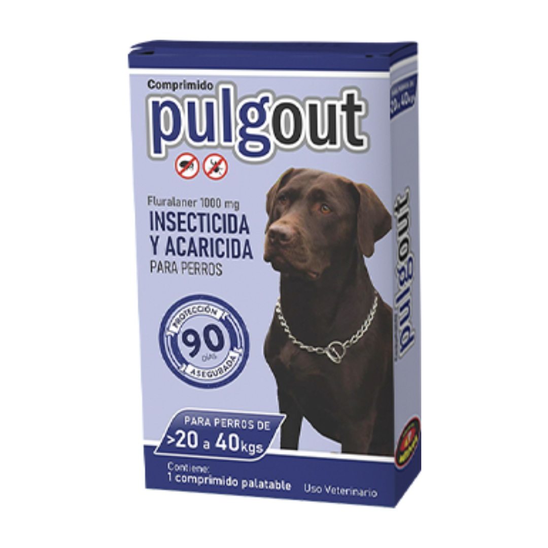 Pulg Out comprimidos palatables para perros de 20-40 kg