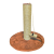 Rascador poste de madera y sisal grande
